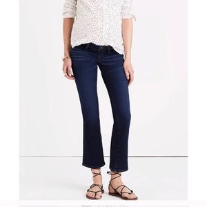 Madewell Cali Demi boot jeans MATERNITY